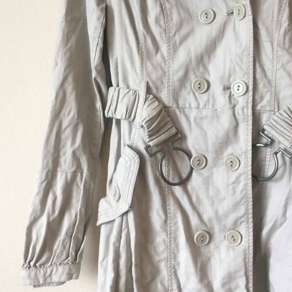 DKNY jeans tan trench coat